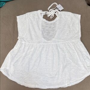 American Eagle Outfitters White Short Sleeve Top